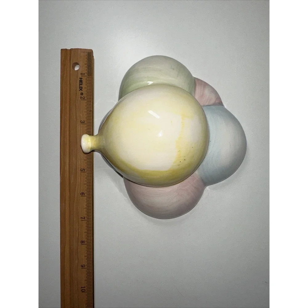 Vintage Japan Ceramic Balloon Wall‎ Hanging 1983 - Hanger Clown Light Fitz Floyd